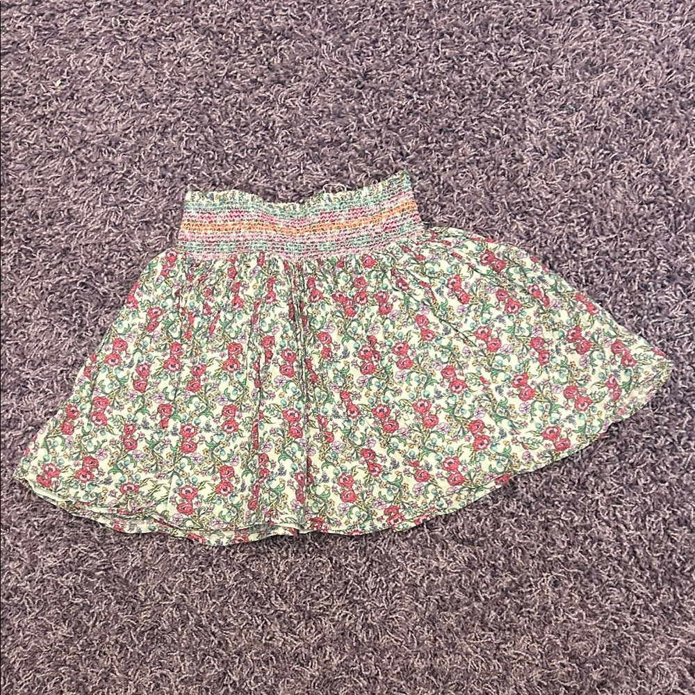 Peek Floral Smocked kids skirt size 6
